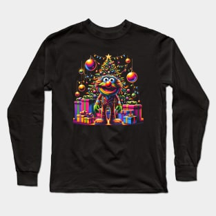 Laugh Out Loud with this Classic Comic-Book Muppet Christmas Tree Design Long Sleeve T-Shirt